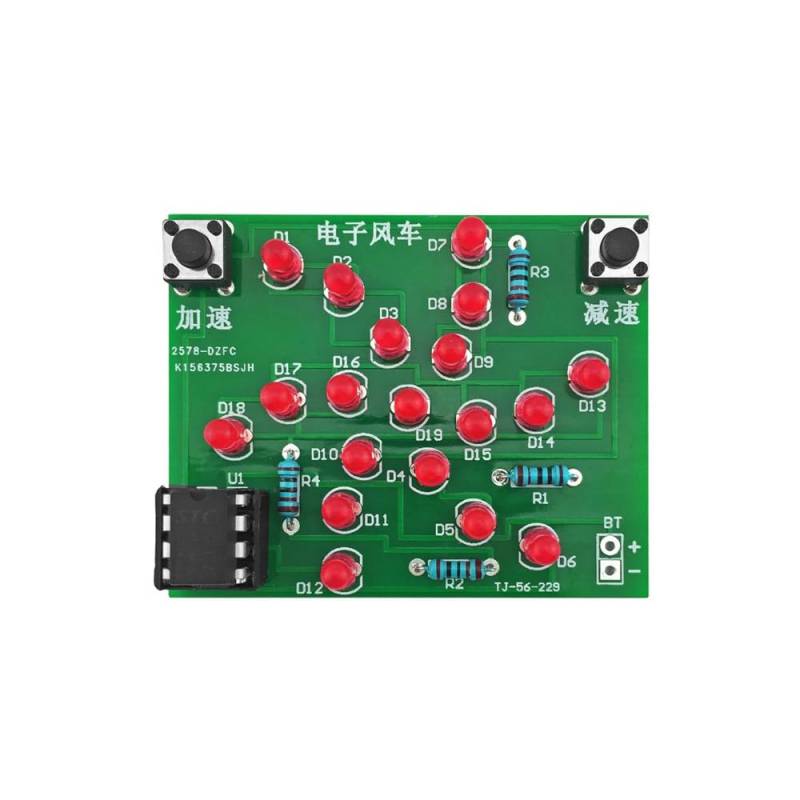 Bausatz: Elektronische LED Windmühle Löten Übung Leiterplatte PCB DIY Elektronik von your droid