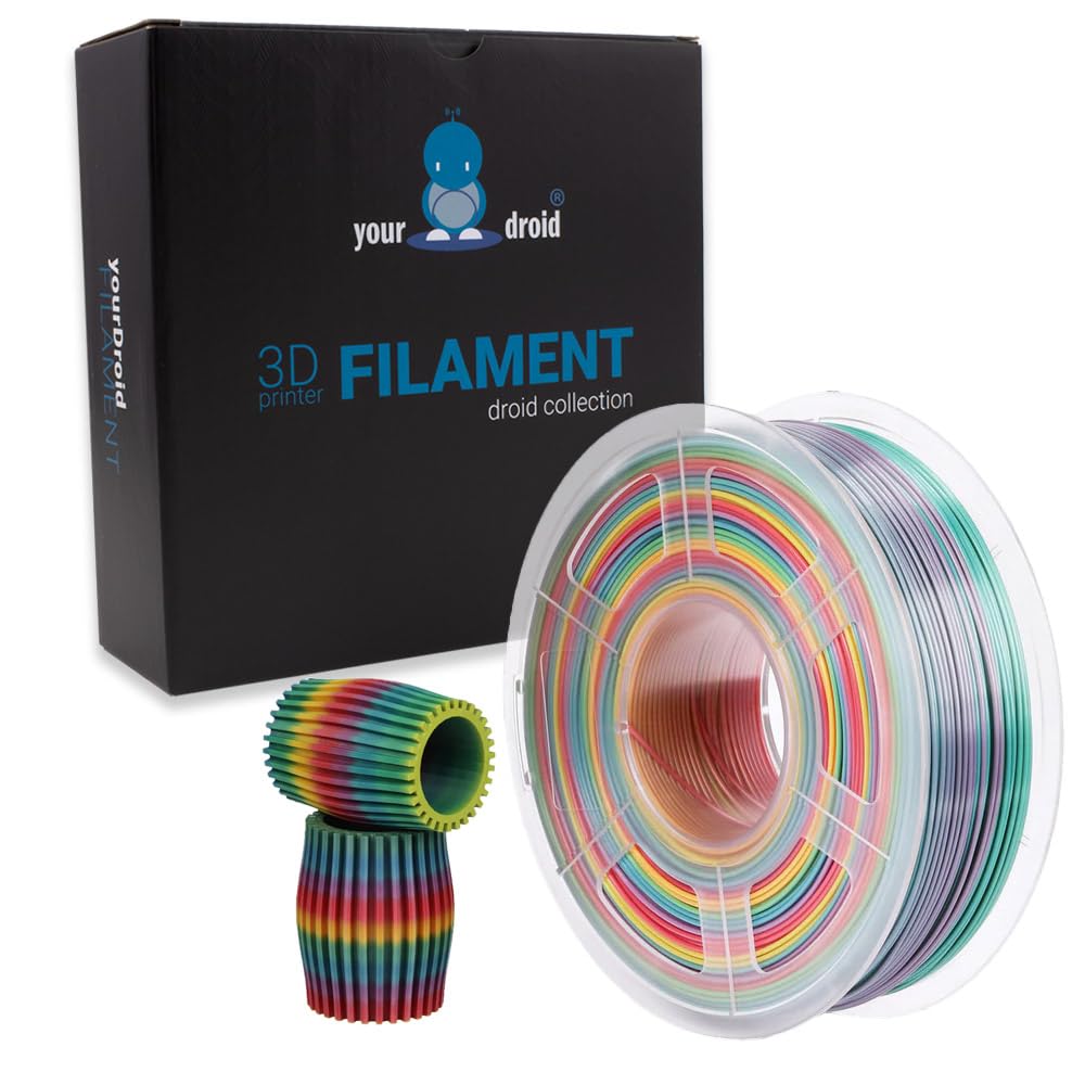 yourDroid PETG Filament Regenbogen 1.75mm 1kg von your droid