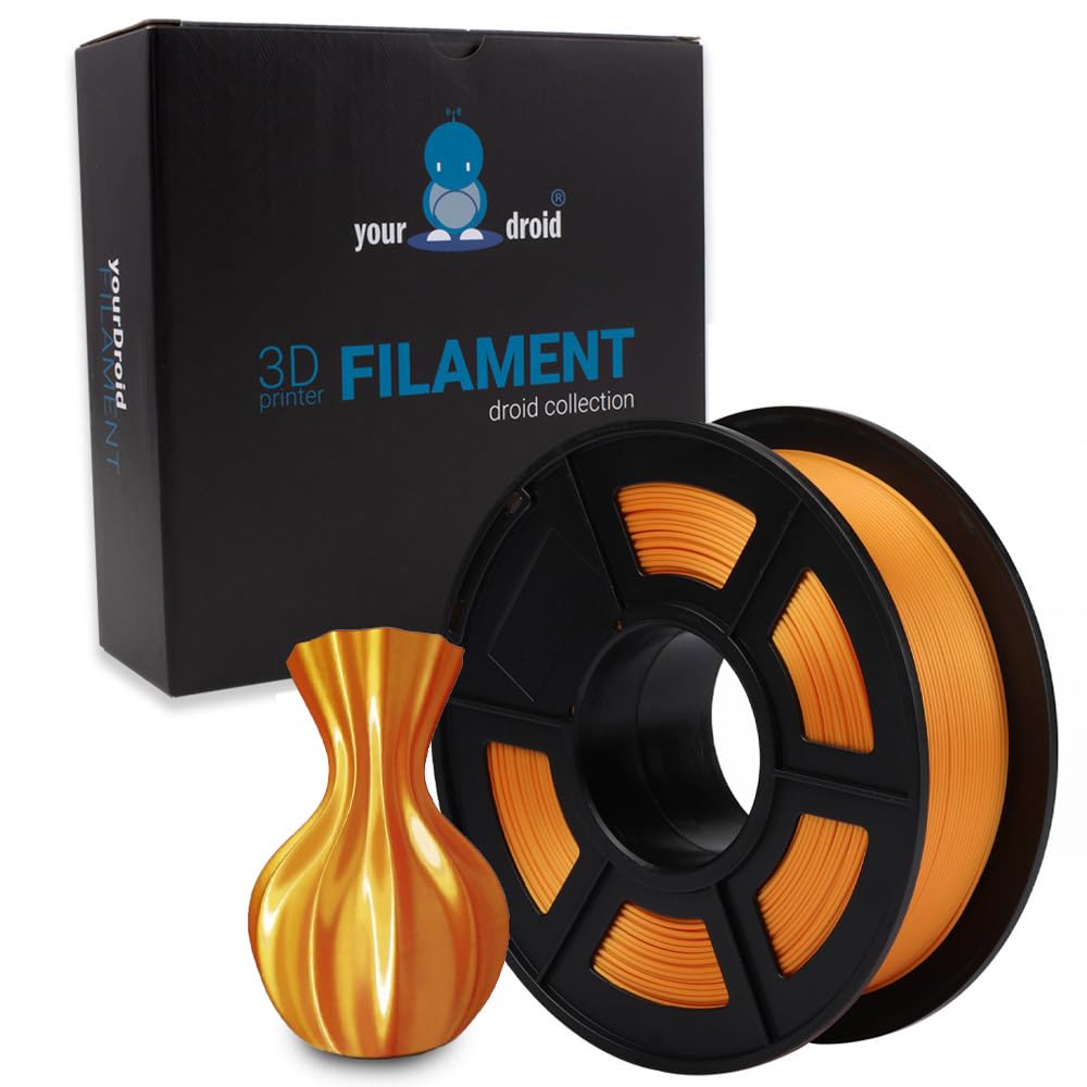 yourDroid Silk PLA+ Filament Messing 1.75mm 1kg von your droid