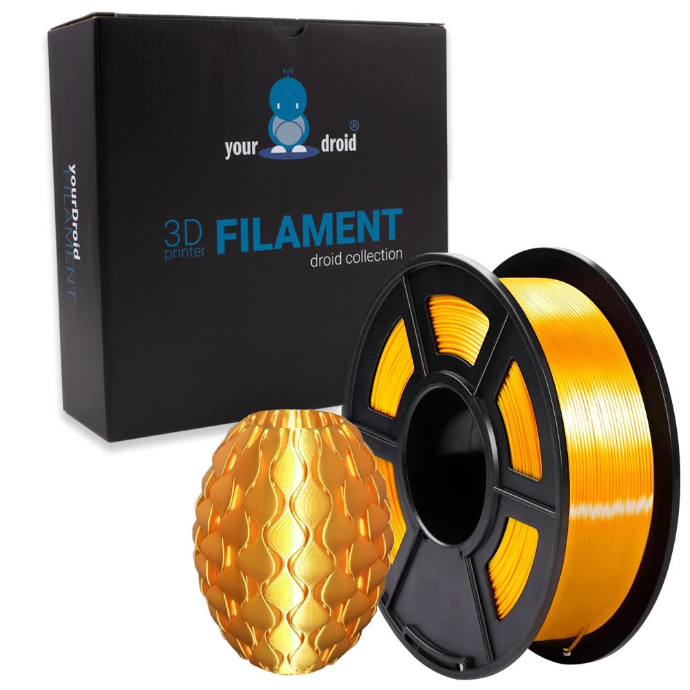 yourDroid Silk PLA PLUS Filament Gold 1.75mm 1kg von your droid