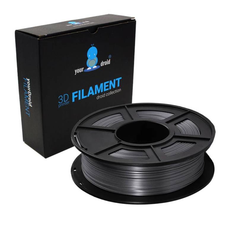 yourDroid Silk PLA PLUS Filament Schwarz 1.75mm 1kg von your droid