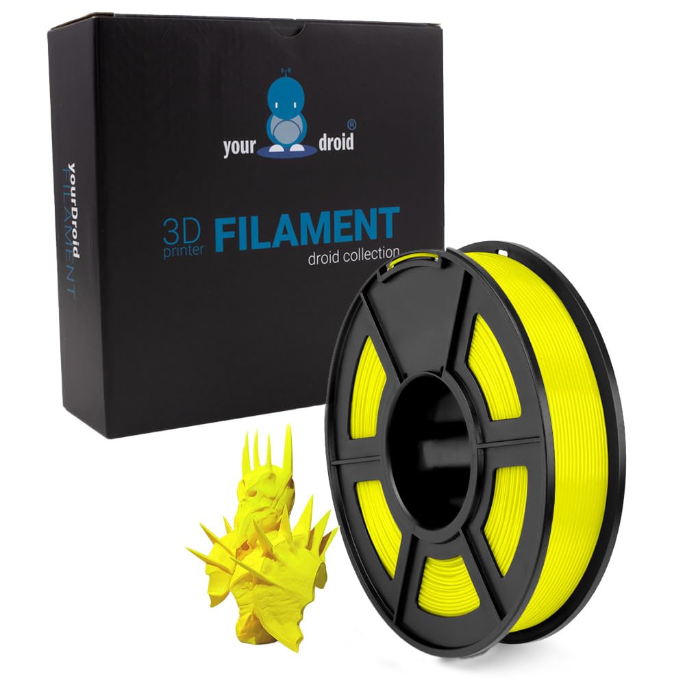 yourDroid TPU Filament Gelb 1.75mm 500g 3D-Drucker von your droid