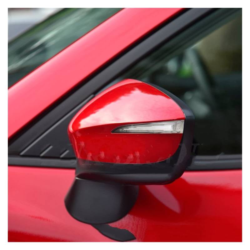 Außenspiegel Glas Für Mazda CX-5 2015 2016 Mit Elektrischer Winkeleinstellung Klappheizung Toter Winkel Überwachung Auto Außenrückspiegel Assy Spiegelglas Ersatz (Größe : LH Passion Red(9P)) von yujug