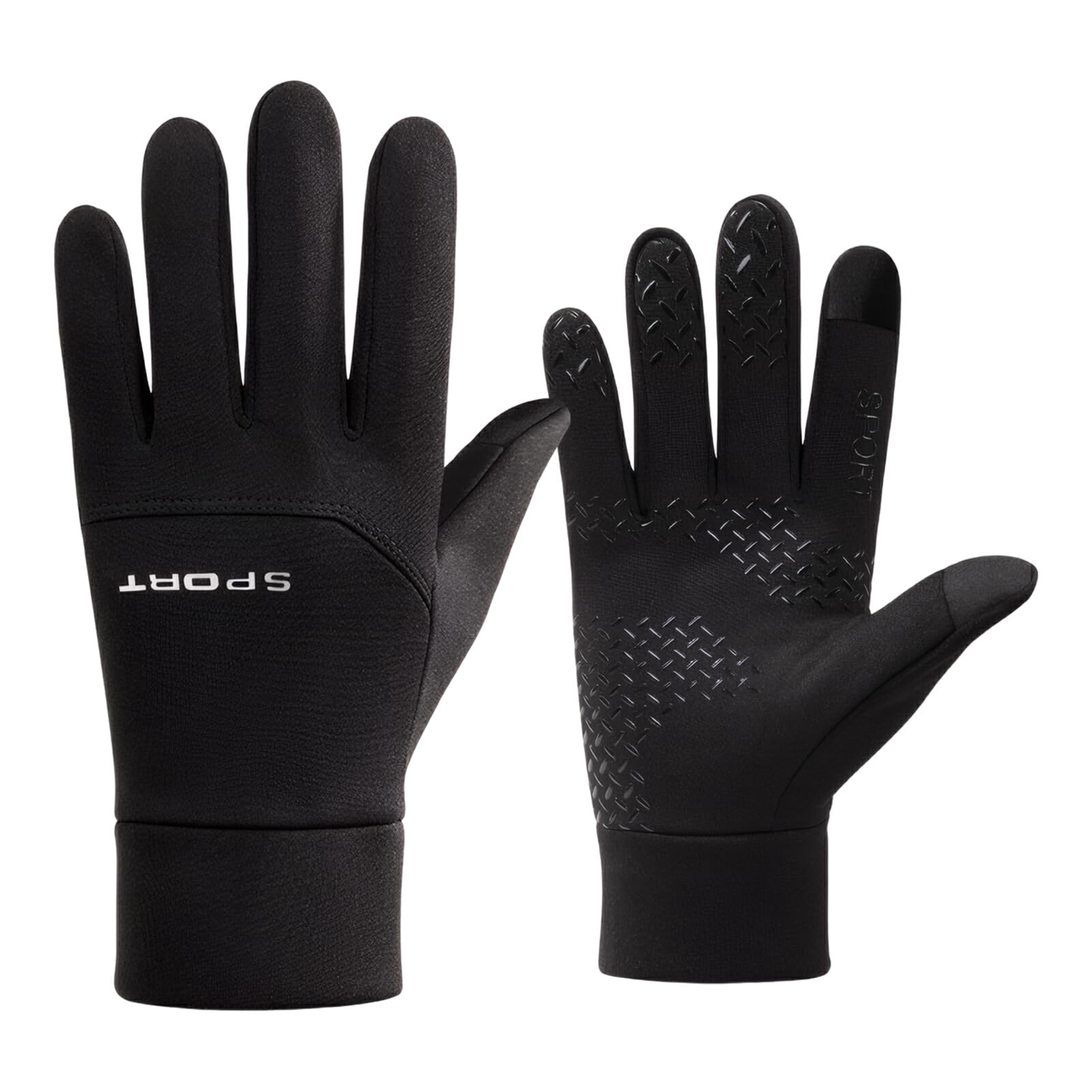 yuwqqoajv Cut Finger wasserdichte Outdoor Angelhandschuhe für Männer und Frauen Herren Winter wasserdichte Fahrradhandschuhe Handschuhe Outdoor, Schwarzer Vollfinger von yuwqqoajv