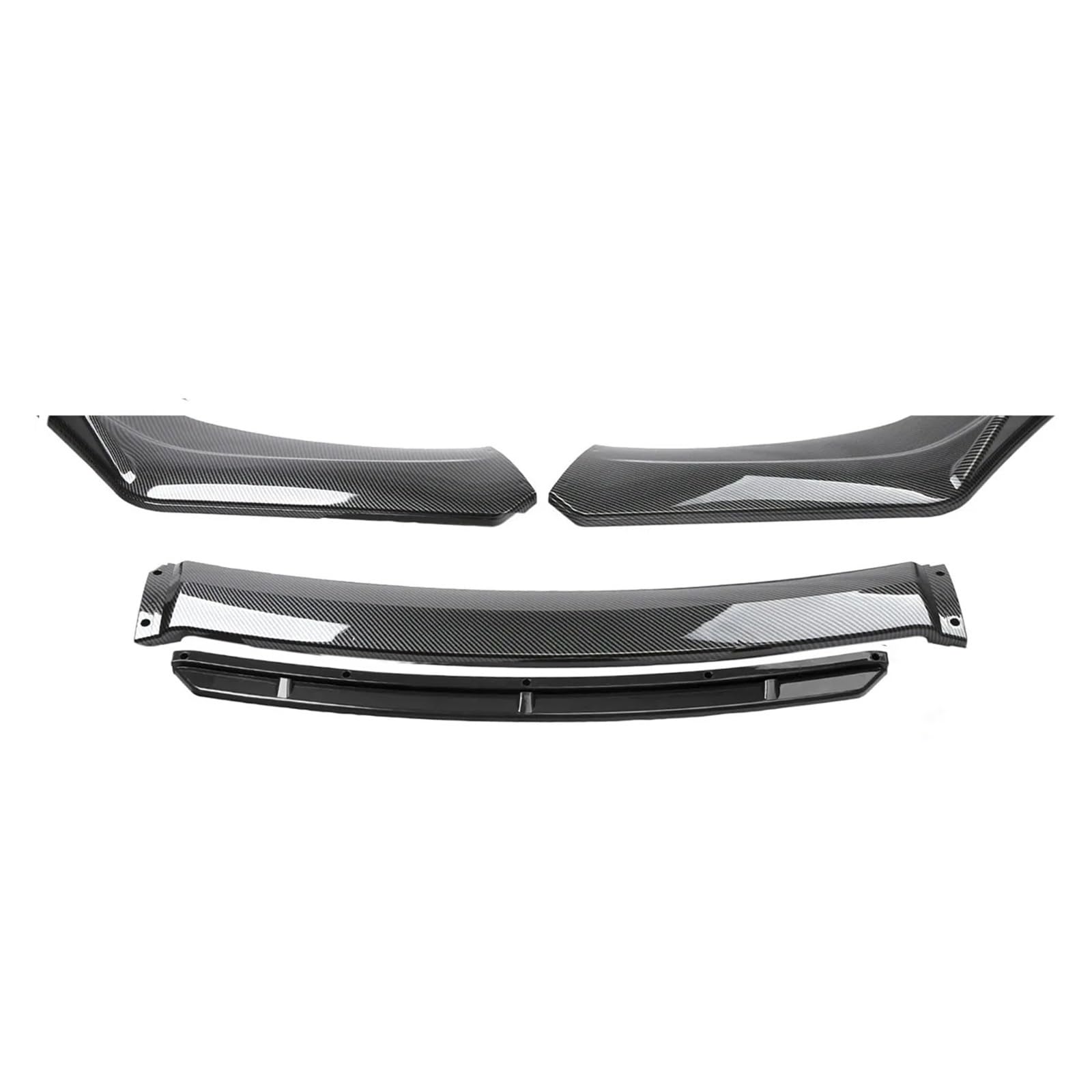 4PCS Compatible for Kia Optima K5 2014-2017 Front Bumper Lip Spoiler Splitter Diffuser Body Kit Guards Universal Fit Car Accessories(Carbon Look) von yuxinlugr