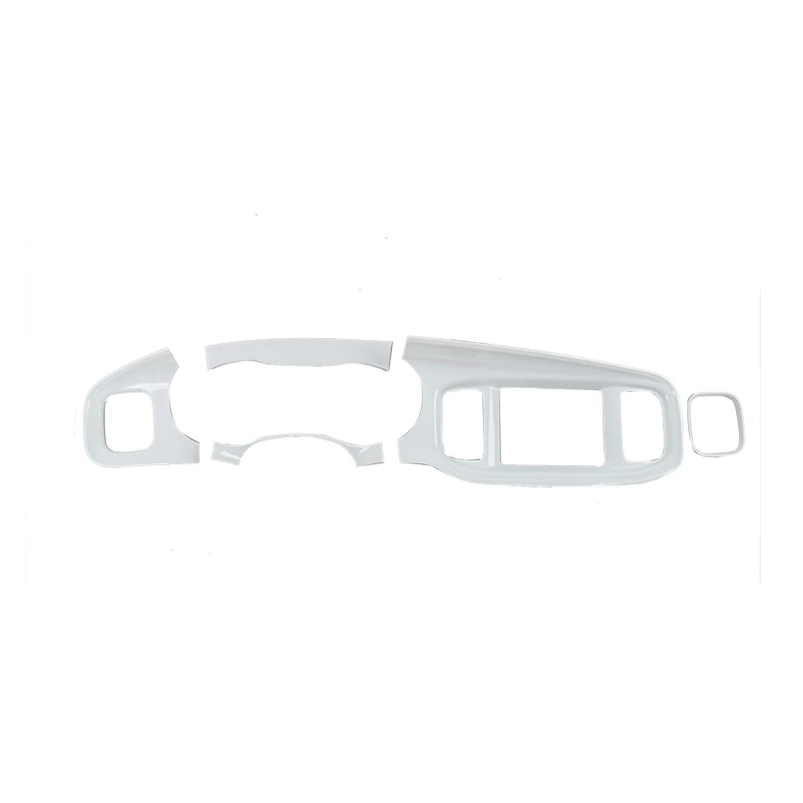 ABS Auto Zentrale Steuerung Armaturenbrett Instrumententafel Dekoration Aufkleber Kompatibel for Dodge Charger 2015 Up Auto Innen Zubehör(White1) von yuxinlugr