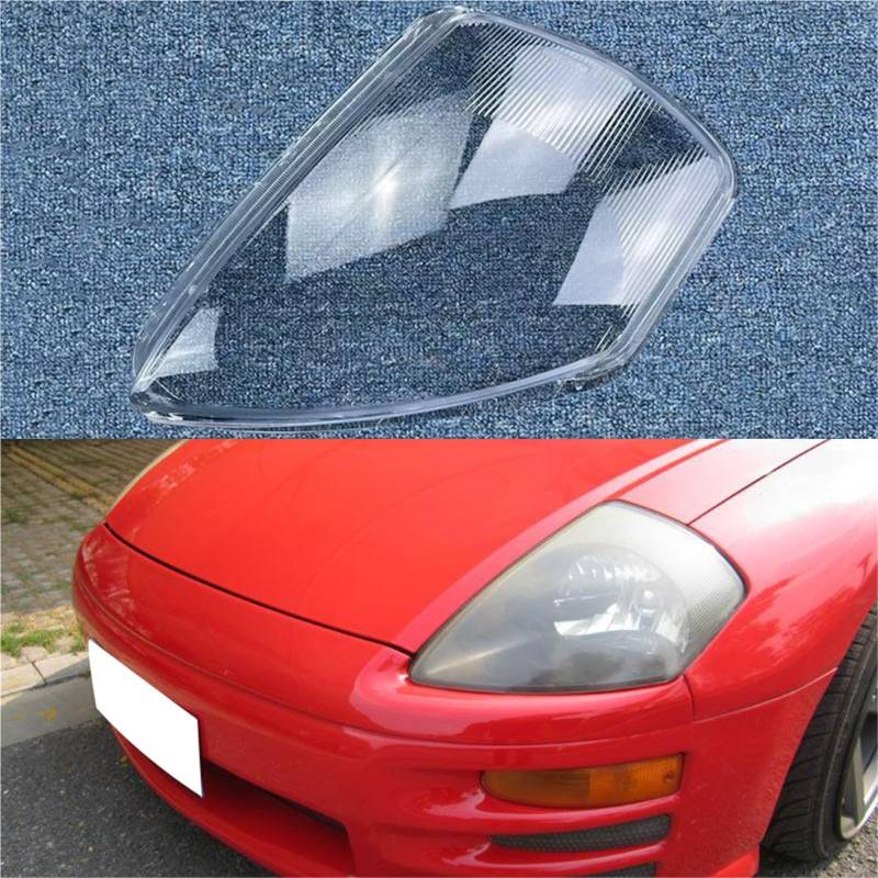 Auto-Frontglas-Linsen-Lampenschirm-Schale, kompatibel mit Mitsubishi Eclipse 2000–2005, transparente Lampenabdeckung, Auto-Lichtgehäuse, Scheinwerfer-Abdeckung(Left) von yuxinlugr