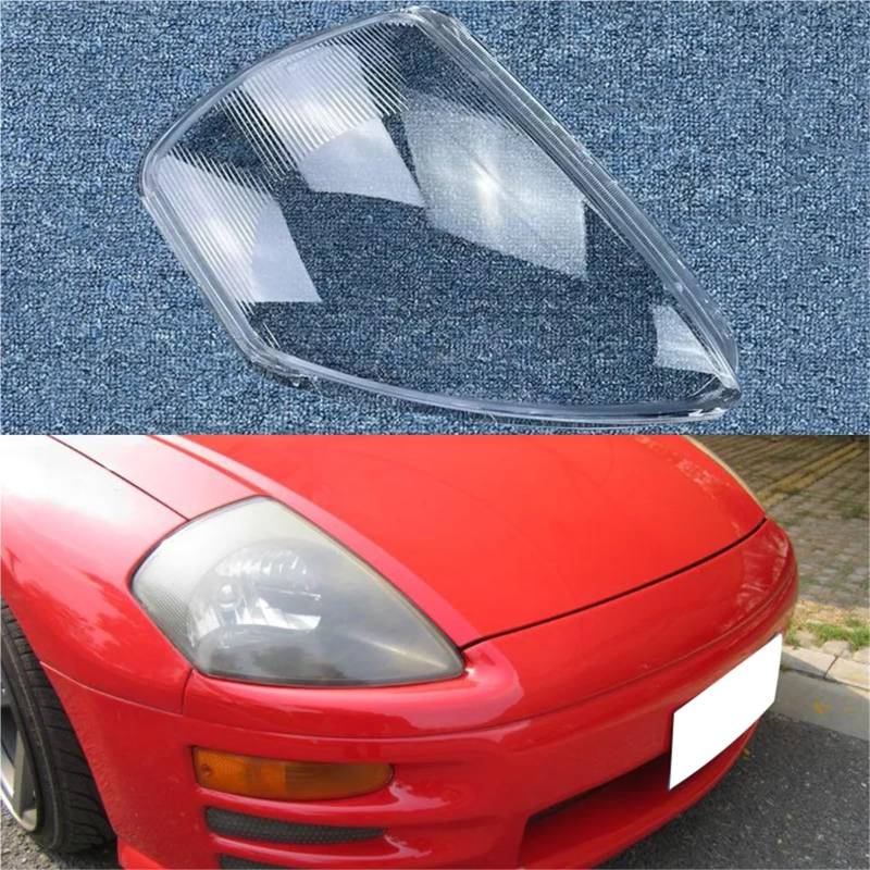 Auto-Frontglas-Linsen-Lampenschirm-Schale, kompatibel mit Mitsubishi Eclipse 2000–2005, transparente Lampenabdeckung, Auto-Lichtgehäuse, Scheinwerfer-Abdeckung(Right) von yuxinlugr