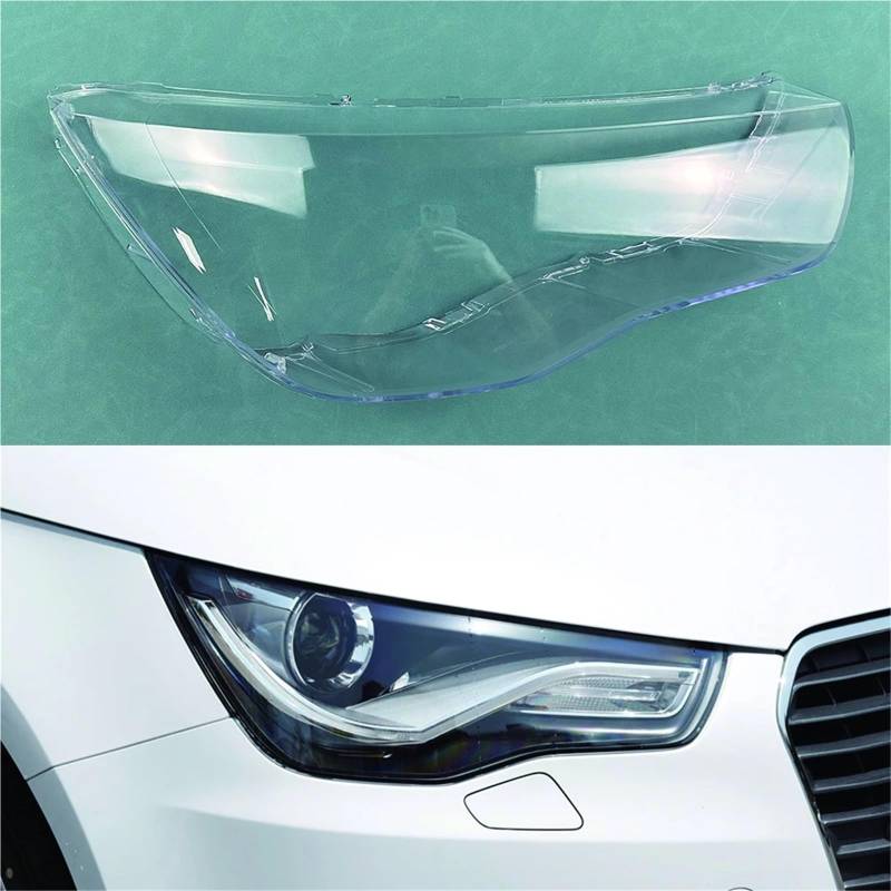 Kompatibel for Audi A1 2011 2012 2013 2014. Scheinwerferabdeckung, transparente Scheinwerferschale, ersetzt den Original-Lampenschirm(Right) von yuxinlugr