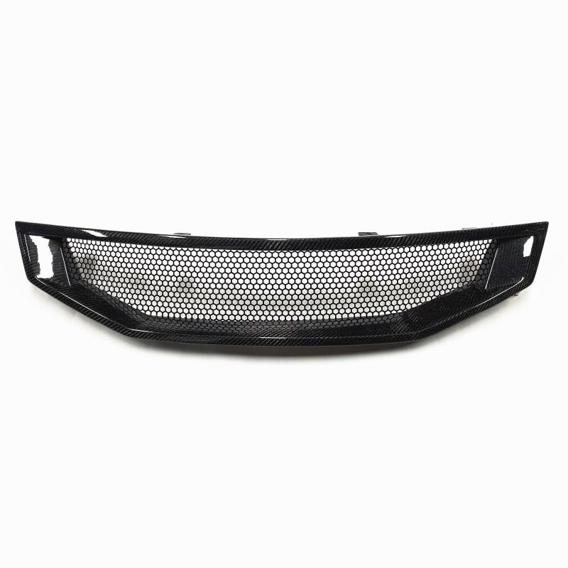 Kompatibel for Honda Accord 2008–2010 Coupe, nur 2 Türen, Kühlergrill aus Kohlefaser/Fiberglas, Honeybomb-Stil, oberes Stoßstangenhaubengitter(Carbon Fiber 1) von yuxinlugr