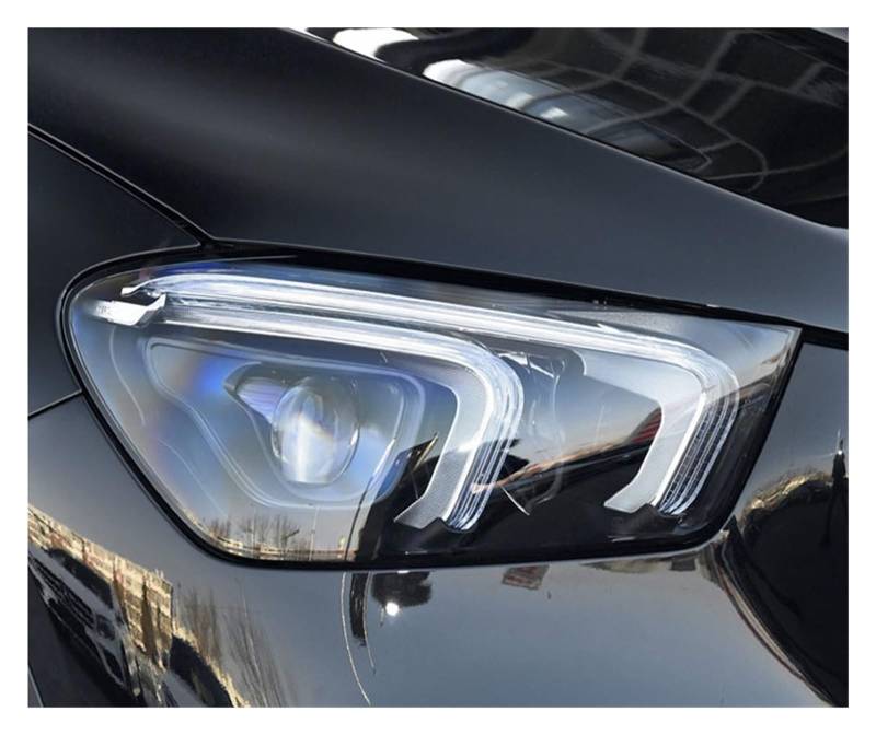 Kompatibel for Mercedes-Benz 2020 2021 GLE300 GLE400 GLE450 Scheinwerferabdeckung Transparente Scheinwerferlampenschale Ersetzen Sie den Originallampenschirm(1PCS right side) von yuxinlugr