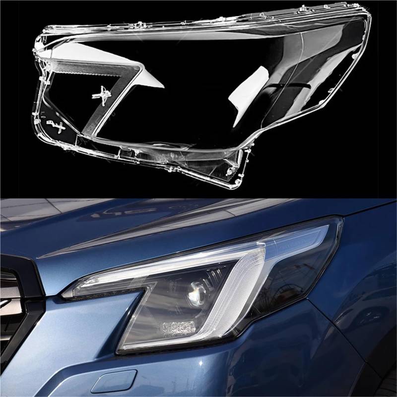 Kompatibel for Subaru Forester 2022 2023 2024 Autogehäuse Scheinwerferkappen Autoscheinwerferabdeckung Transparenter Lampenschirm Lampenabdeckung Kopflampenschale(Left) von yuxinlugr