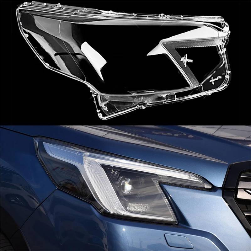 Kompatibel for Subaru Forester 2022 2023 2024 Autogehäuse Scheinwerferkappen Autoscheinwerferabdeckung Transparenter Lampenschirm Lampenabdeckung Kopflampenschale(Right) von yuxinlugr