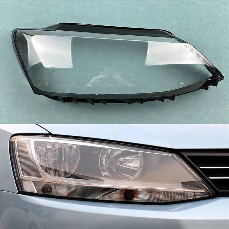 Kompatibel for VW Jetta (Sagitar) 2012–2018, Autozubehör, Scheinwerferabdeckung, transparente Lampenschirmlampen, Scheinwerferschalenlinse(Right) von yuxinlugr