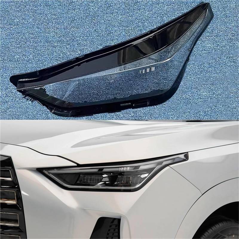 Kompatibel mit Trumpchi GS4 MAX 2024 Auto-Frontscheinwerfer-Glasschale Auto-Kopflampen-Lichtabdeckung Scheinwerfer-Objektivmaske Lampenschirm Lampenabdeckung(Left) von yuxinlugr