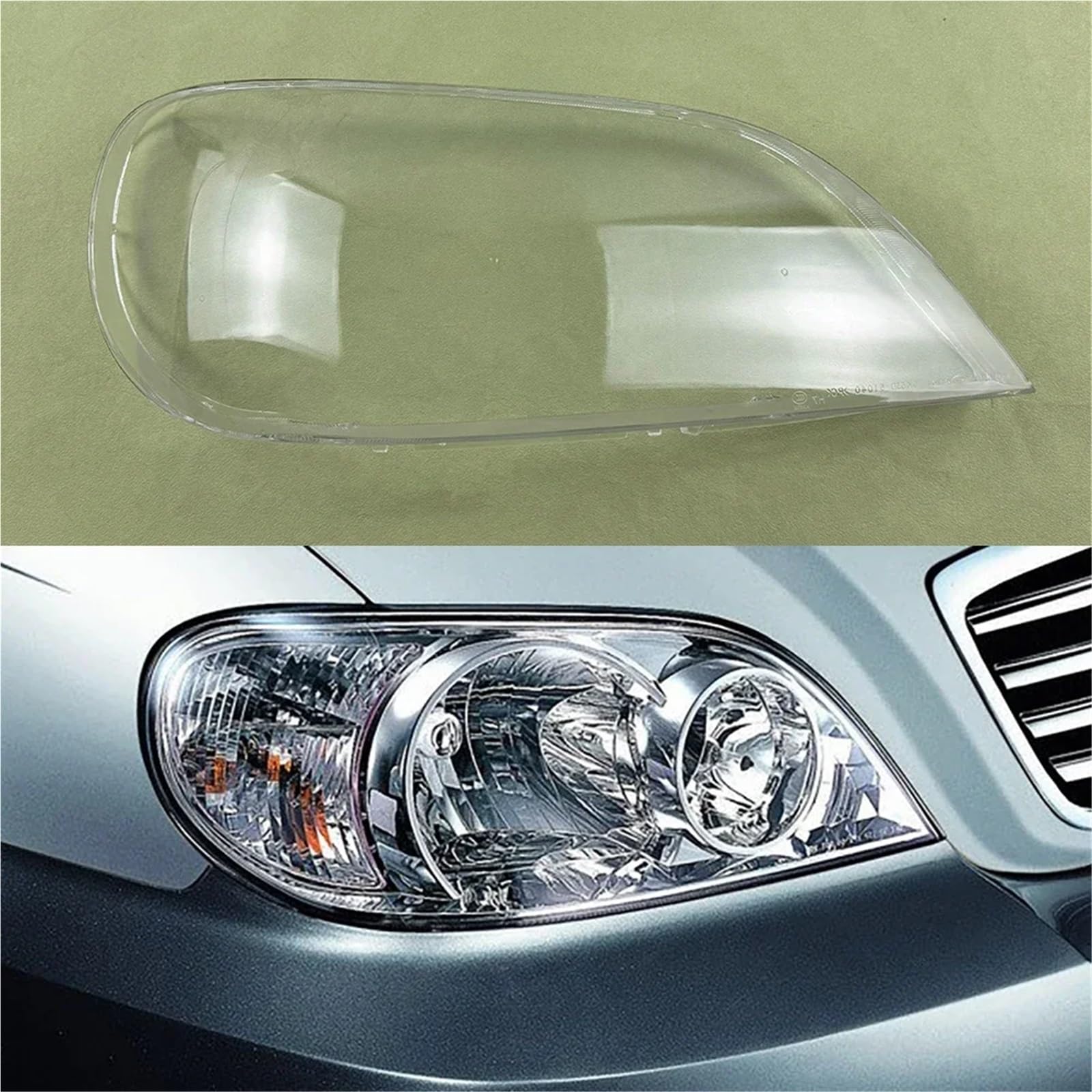 Transparente Schattenmaske, kompatibel mit Kia Carnival 2004 2005 2006, Autozubehör, Scheinwerfer-Objektivabdeckung, Scheinwerferschale, Lampenschirm(Right) von yuxinlugr