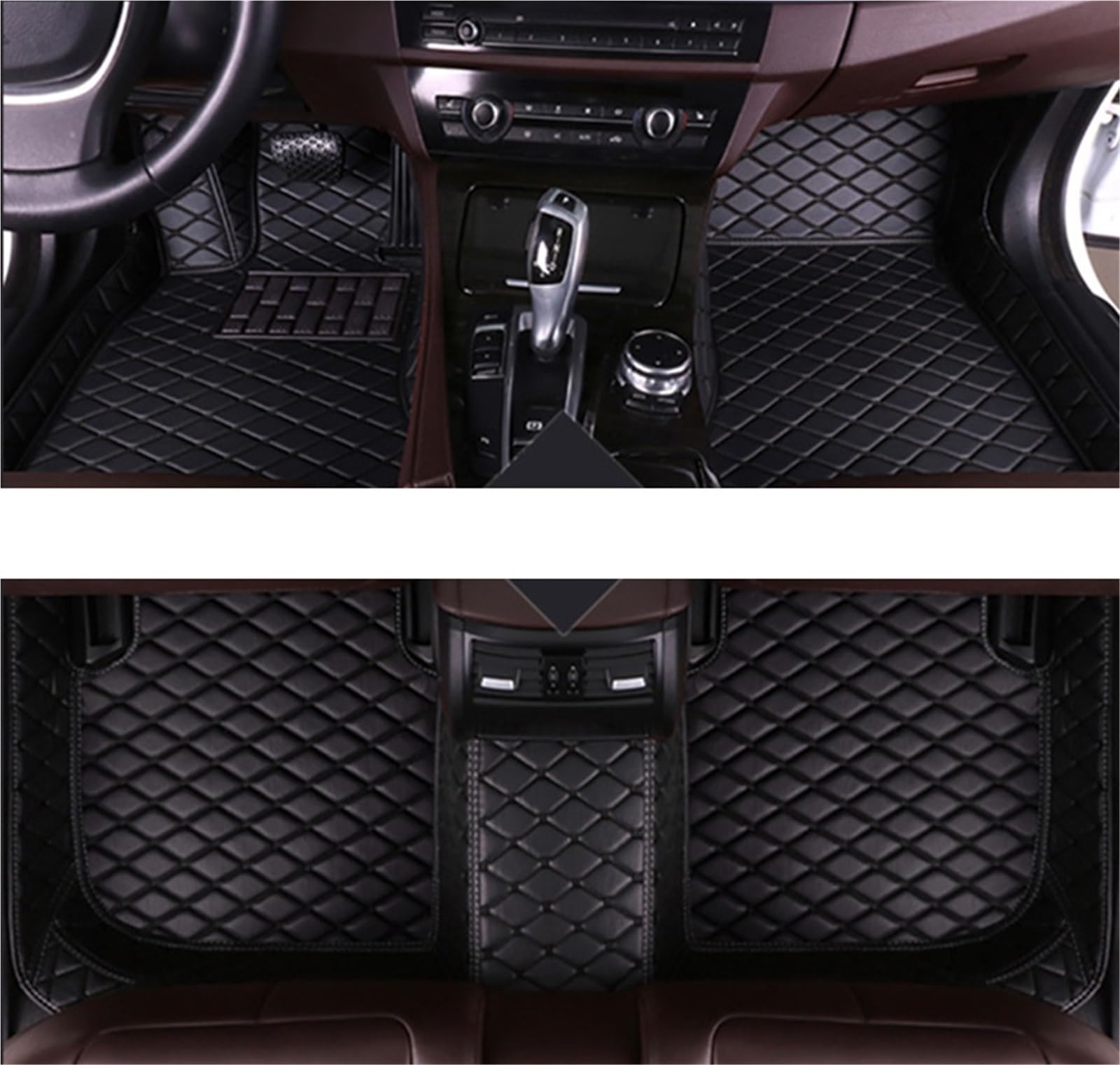 yuxinlugr Auto-Fußmatten kompatibel for Land Rover Freelander 2 2015 2014 2013 2012 2011 2010 Custom Fit FloorLiner Auto-Fußpolster Teppichbezug Teile(Black) von yuxinlugr