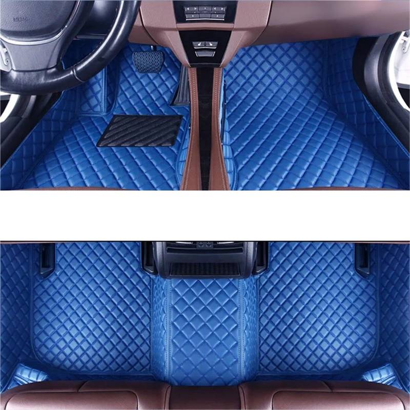 yuxinlugr Auto-Fußmatten kompatibel for Mercedes Benz GLE AMG W166 53 63 63S 2015 2016 2017 2018, individuelle Fußpolster, Teppichbezug, Innenzubehör(Blue1) von yuxinlugr