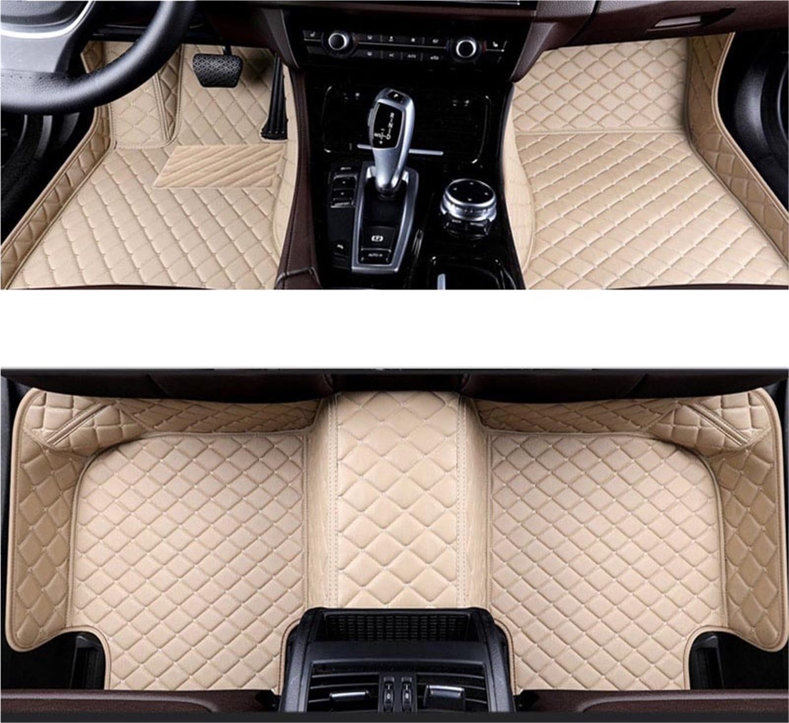 yuxinlugr Maßgeschneiderte Auto-Fußmatten, kompatibel mit Cadillac Cts, Auto-Teppiche, Fußmatten, Coche-Zubehör(Beige1,2008-2013) von yuxinlugr