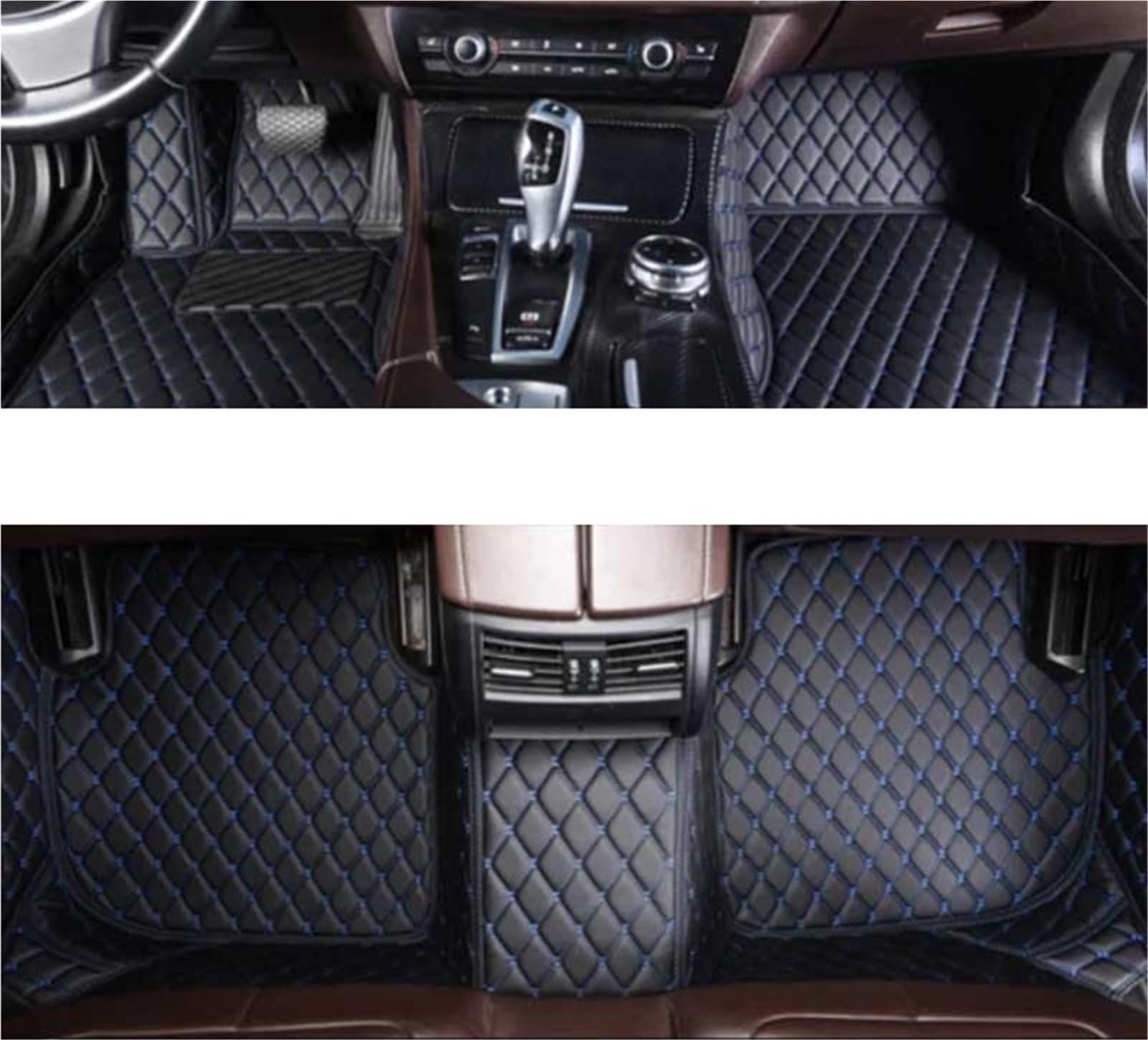 yuxinlugr Maßgeschneiderte Auto-Fußmatten, kompatibel mit Cadillac Cts, Auto-Teppiche, Fußmatten, Coche-Zubehör(Black blue1,2008-2013 Coupe) von yuxinlugr