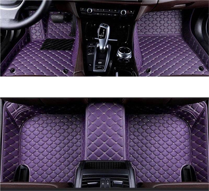 yuxinlugr Maßgeschneiderte Auto-Fußmatten, kompatibel mit Cadillac Cts, Auto-Teppiche, Fußmatten, Coche-Zubehör(Purple1,2008-2013) von yuxinlugr