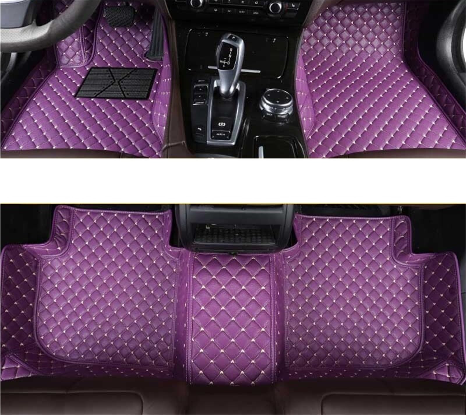 yuxinlugr Maßgeschneiderte Auto-Fußmatten, kompatibel mit Cadillac Escalade, Auto-Teppiche, Fußmatten, Coche-Zubehör(Purple1,2007-2013) von yuxinlugr