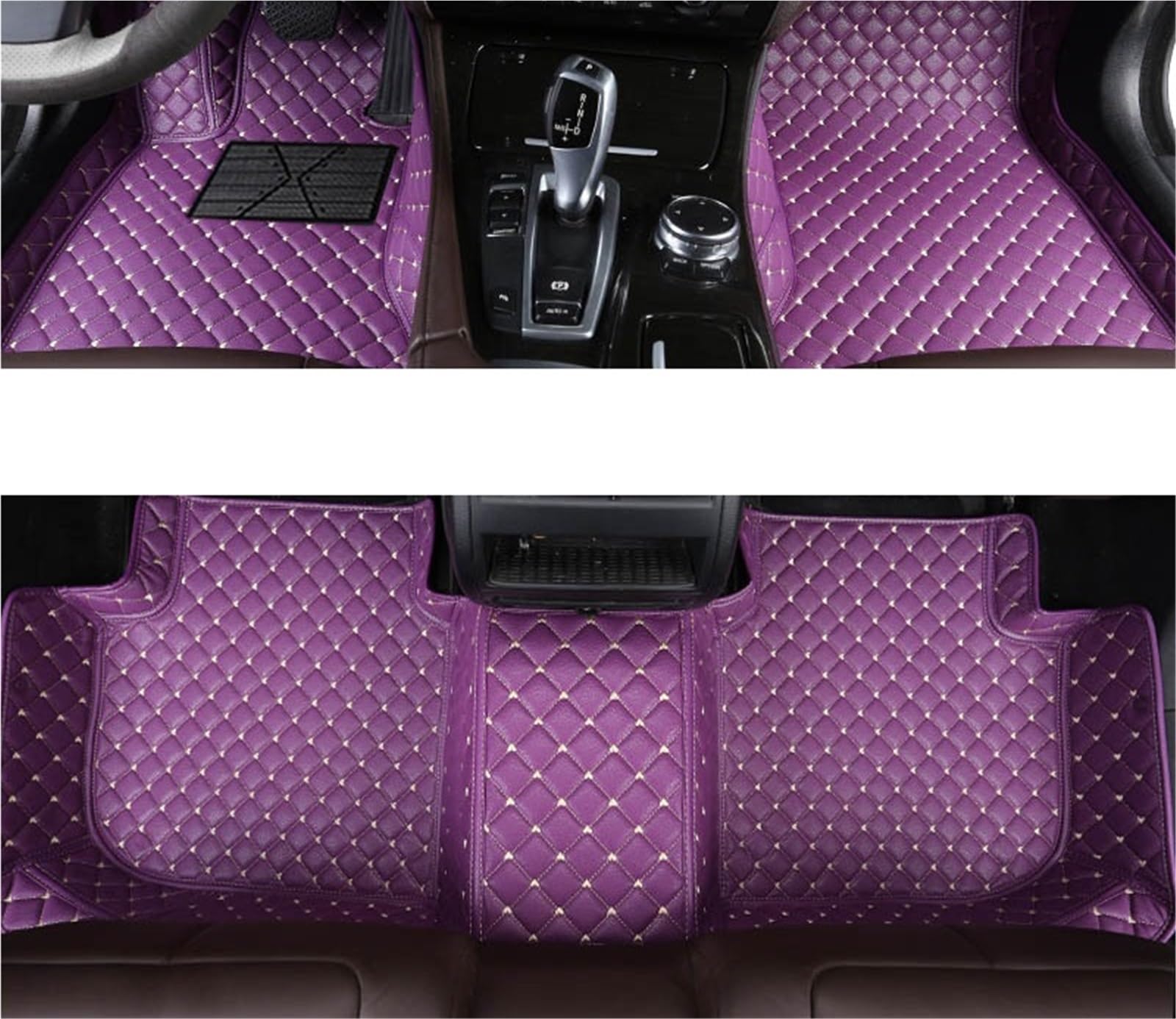 yuxinlugr Maßgeschneiderte Auto-Fußmatten, kompatibel mit Ford Ecosport, Auto-Teppiche, Fußmatten, Coche-Zubehör(Purple1,2010-2017) von yuxinlugr