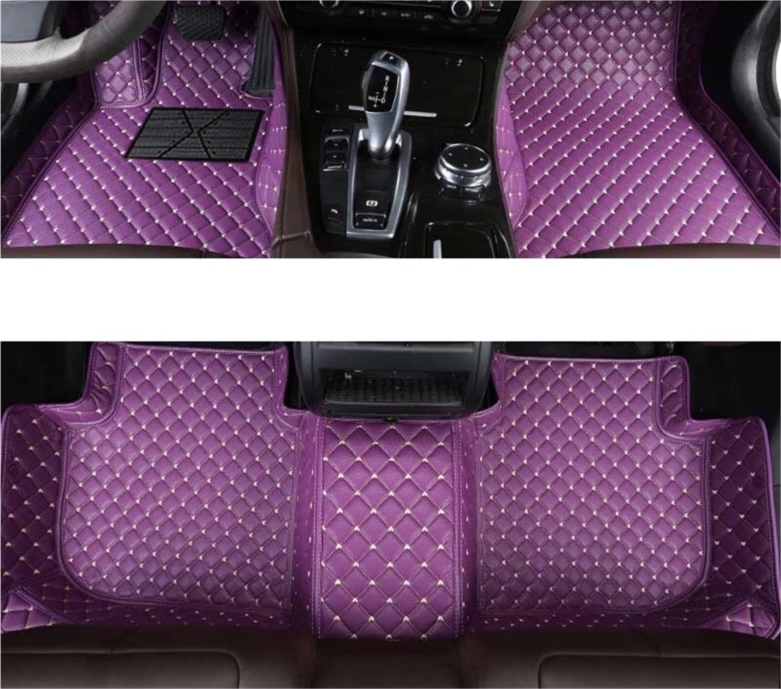 yuxinlugr Maßgeschneiderte Auto-Fußmatten, kompatibel mit Mercedes Benz CLS Coupe C218 C219 C257 Shooting Brake X218, Auto-Teppiche-Zubehör(Purple1,2010-2017 Coupe) von yuxinlugr