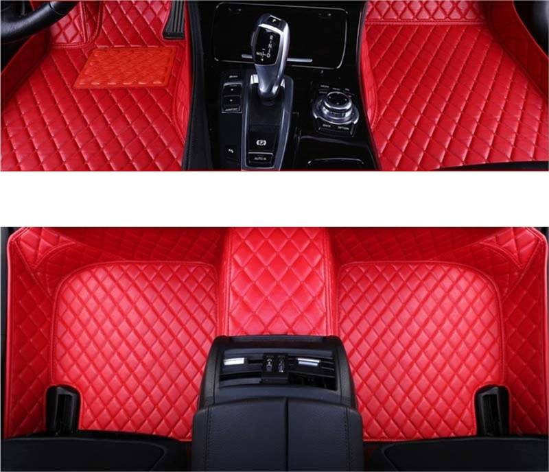 yuxinlugr Maßgeschneiderte Auto-Fußmatten, kompatibel mit Mercedes Benz G-Klasse W461 W463 2000–2023, Autoteppiche, Fußmatten, Coche-Zubehör(RED,2019-2023 G Class) von yuxinlugr