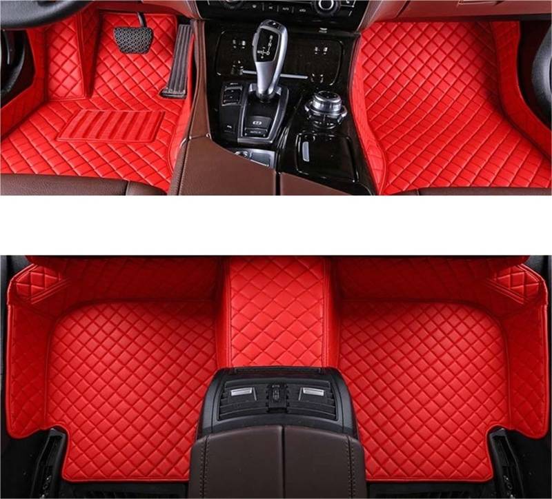 yuxinlugr Maßgeschneiderte Auto-Fußmatten, kompatibel mit Mercedes Benz GL X164 X166 2006–2016, Autoteppiche, Fußmatten, Coche-Zubehör(RED,2013-2016 GL) von yuxinlugr