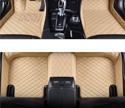 yuxinlugr Maßgeschneiderte Auto-Fußmatten, kompatibel mit Mercedes Benz GLS X166 X167 2015–2023, Autoteppiche, Fußmatten, Coche-Zubehör(Beige1,2015-2019 X166) von yuxinlugr