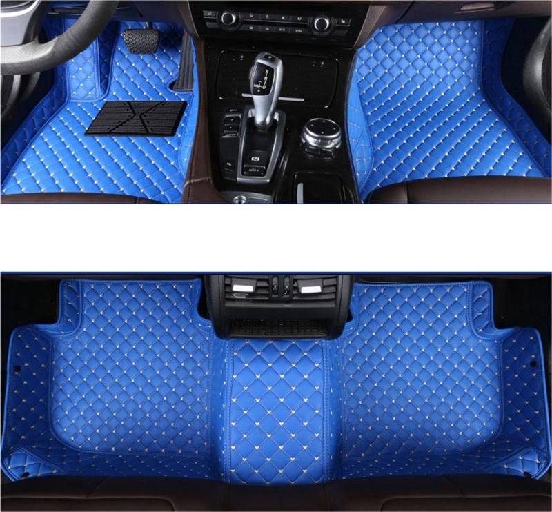 yuxinlugr Maßgeschneiderte Auto-Fußmatten, kompatibel mit Mercedes Benz ML W164 W166, Autoteppiche, Fußmatten, Coche-Zubehör(Blue1,2012-2017 W166) von yuxinlugr