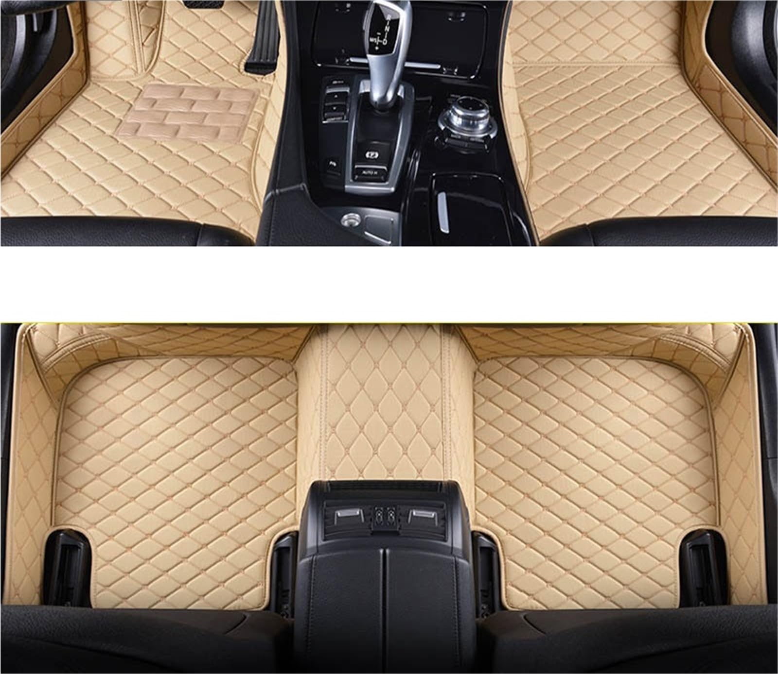 yuxinlugr Maßgeschneiderte Auto-Fußmatten, kompatibel mit Mercedes Benz SL 2013–2023, Autoteppiche, Fußmatten, Coche-Zubehör(Beige1) von yuxinlugr