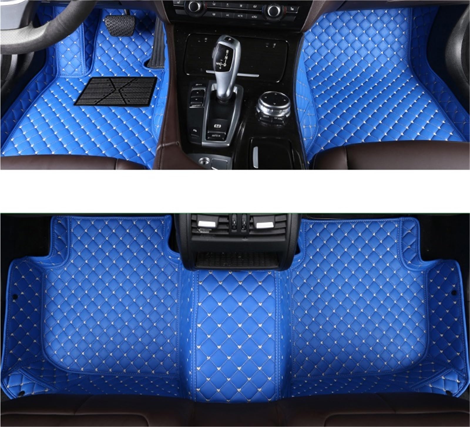 yuxinlugr Maßgeschneiderte Auto-Fußmatten, kompatibel mit Mitsubishi Grandis 2000–2011, Auto-Teppiche, Fußmatten, Coche-Zubehör(Bluue,6 Seats Model) von yuxinlugr