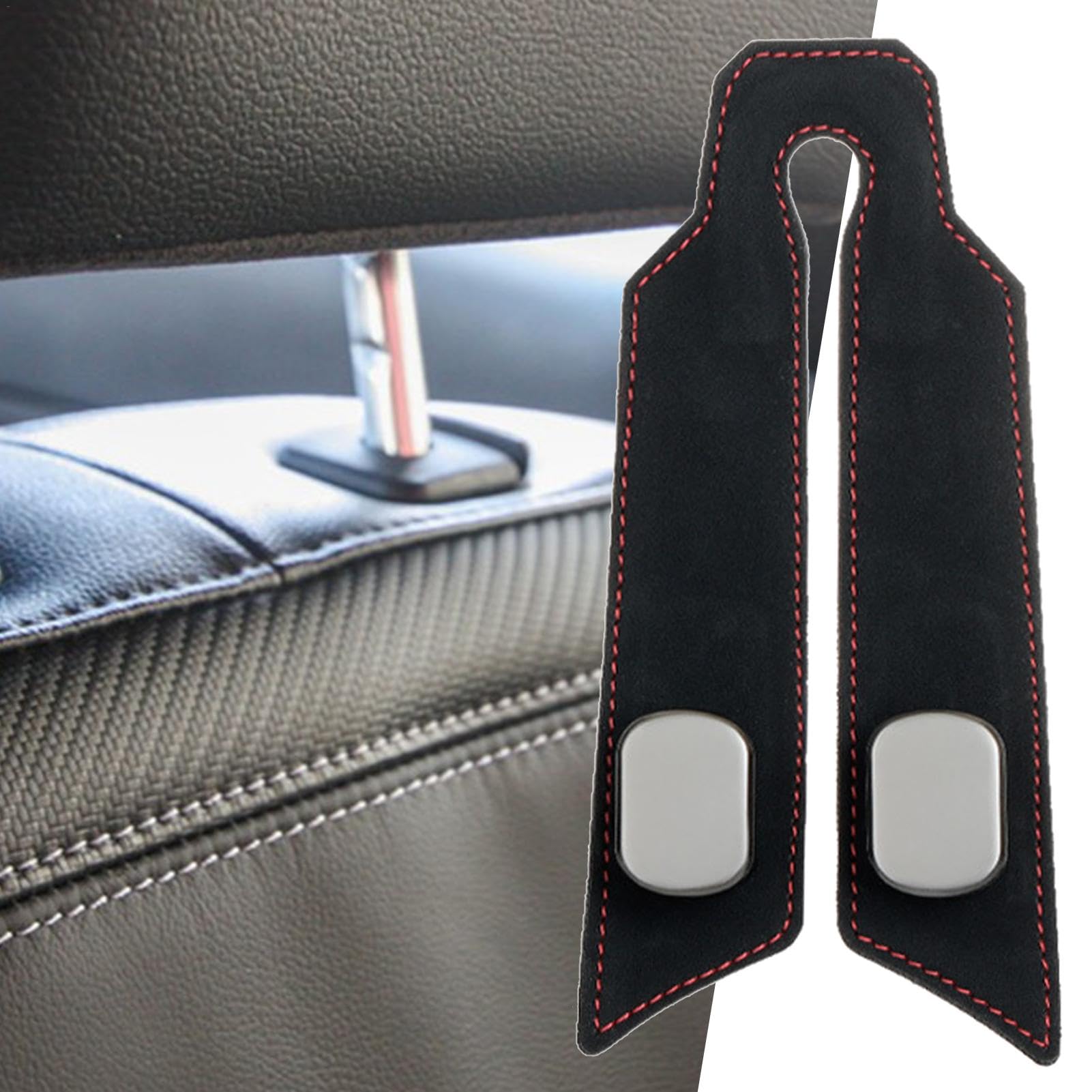 Kopfstützenhaken Für Auto, Auto Lagerung Haken, Auto Rücksitz Kopfstütze Haken Aufbewahrungshaken Für Autositz, Handtaschenhalter Taschenhaken von yybng