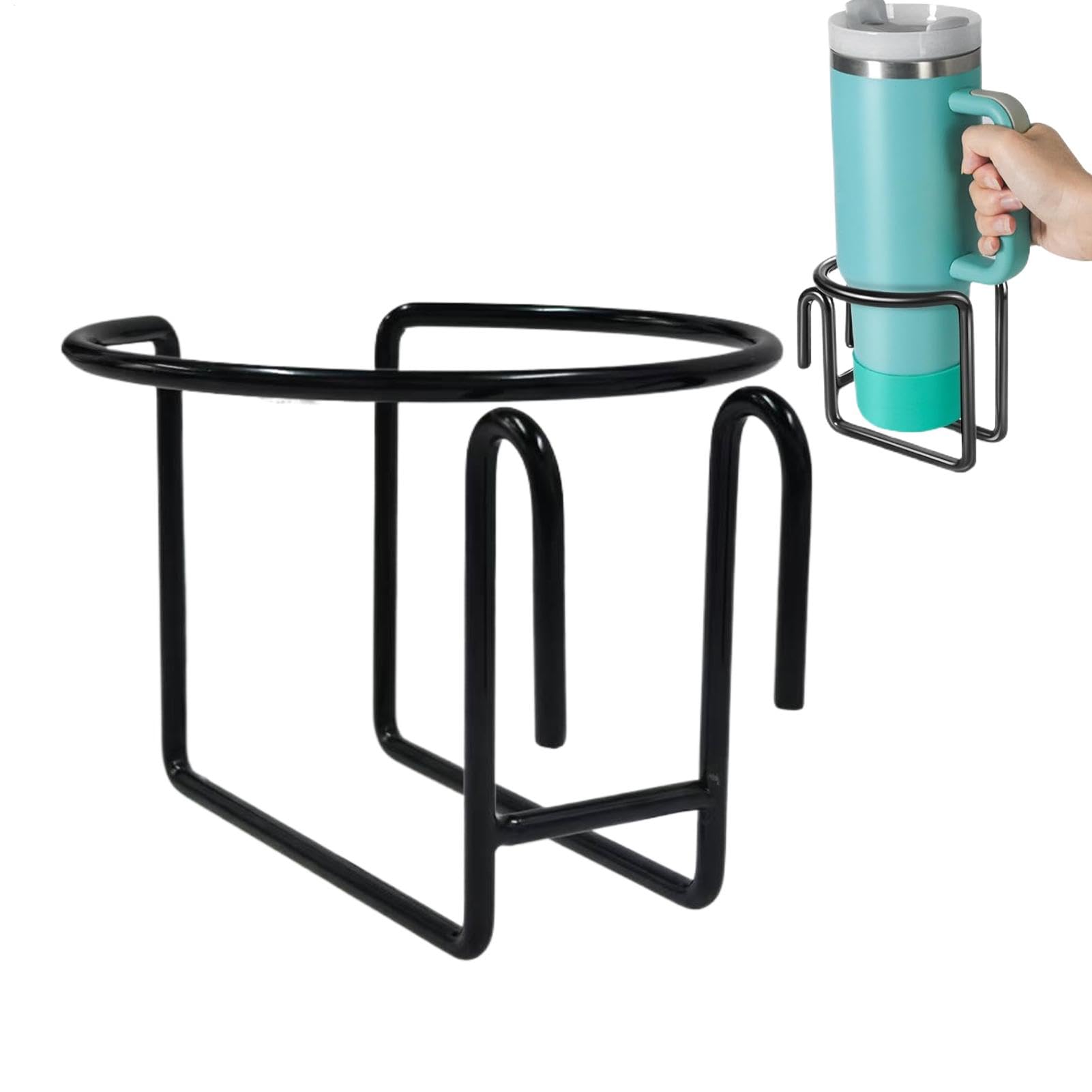 Einkaufswagen -Getränkehalter, Cart Cuphalter, Metall -Getränkebassenhalter, Clip on Getränke Light Weight Mobile Cart Accessoires für Familieneinkäufe, passt Kaffee -Becher -Wasserflasche an von yztju