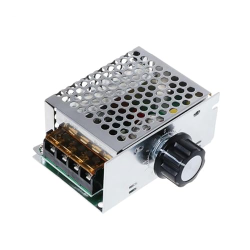 zalati Elektronischer Spannungsmotorregler, AC 220 V, 4000 W, Hochleistungs-Motorthermostatregler mit AC-SCR-Geschwindigkeitsregler, Leistungswärmeregelung, Dimmer, Thyristor von zalati