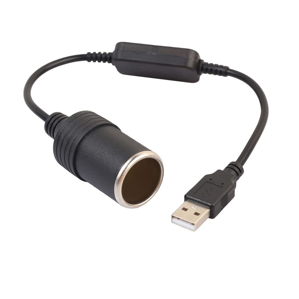 zalati Konverter Kabel 5V USB Stecker auf 12V Auto Zigarettenanzünder Sockel Weibliche Power Adapter Konverter für Fahren Recorder Kleine Auto Supplies von zalati