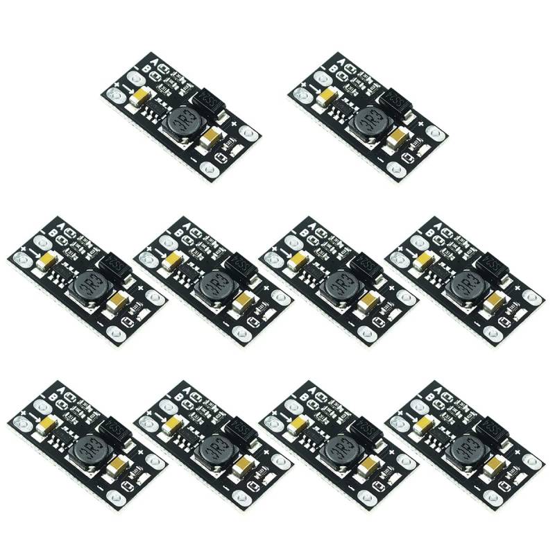 zalati Mini Boost Modul 10pcs DC-DC 3.7V bis 5-12V Step Up Board Power Converter mit LED Anzeige von zalati