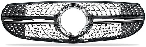 Kühlergrill Front Grill Für Benz GLC260L 2020 2021 2022,Grid Style Front Grille GrillVehicle Parts Accessories von zanmeini