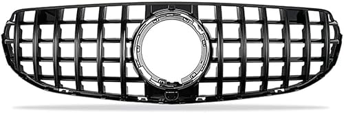 Kühlergrill Front Grill Für Benz GLC260L GT 2020 2021 2022,Grid Style Front Grille GrillVehicle Parts Accessories von zanmeini