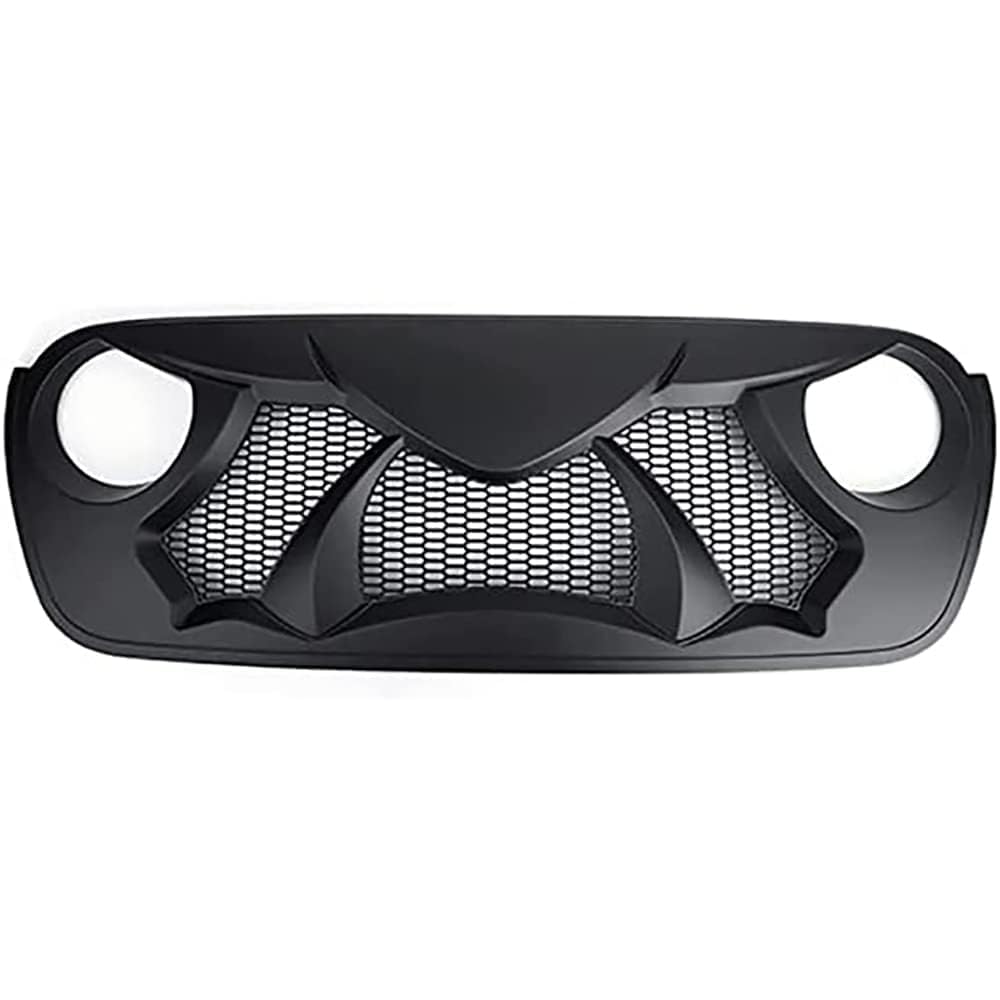 Kühlergrill Front Grill Für Jeep Wrangler JL Gladiator JT 2018-2022,Grid Style Front Grille GrillVehicle Parts Accessories von zanmeini