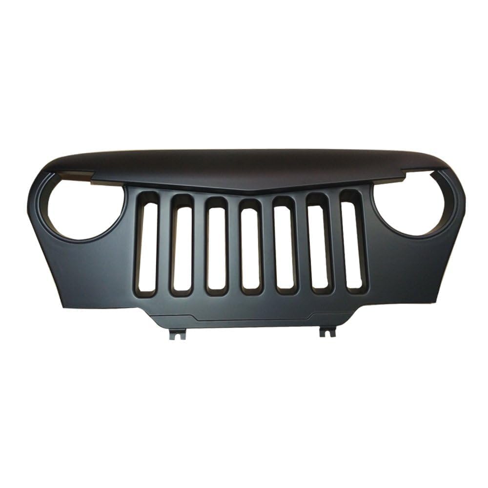 Kühlergrill Front Grill Für Jeep Wrangler TJ 1997-2006,Grid Style Front Grille GrillVehicle Parts Accessories von zanmeini