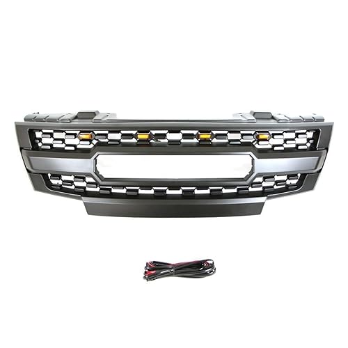 Kühlergrill Front Grill Für Nissan Frontier 2009-2021,Grid Style Front Grille GrillVehicle Parts Accessories,B von zanmeini