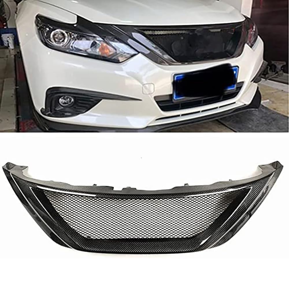 Kühlergrill Front Grill Für Nissan Teana Altima 2016 2017 2018,Grid Style Front Grille GrillVehicle Parts Accessories von zanmeini