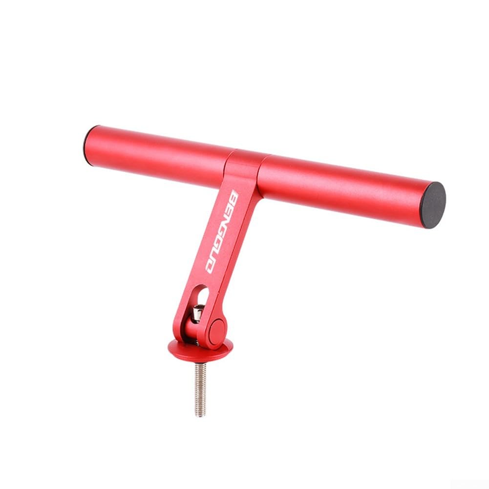 Fahrrad-T-Typ-Headset-Verlängerung, Aluminiumlegierung, 200 mm, verstellbare Lenkerhalterung für verbesserte Funktionalität (rot) von zeroupshop