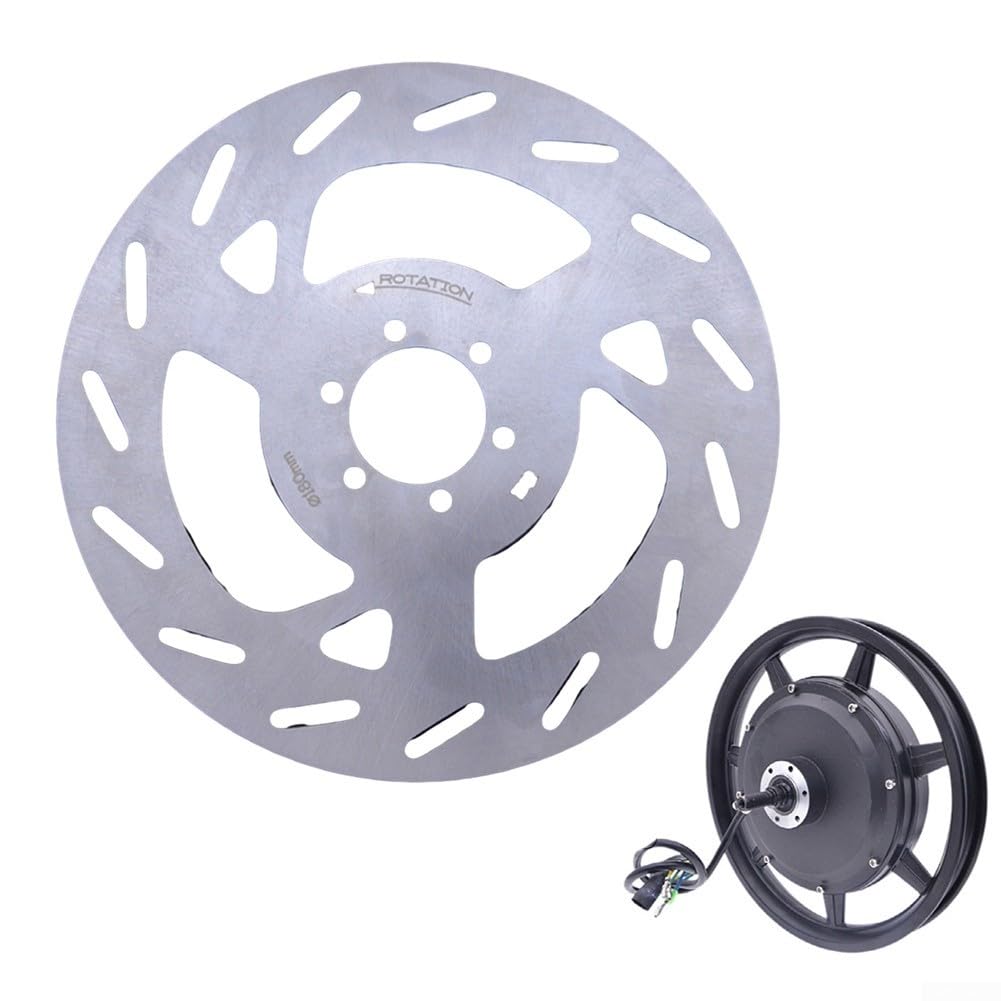 Zeroupshop 180 mm 203 mm Fahrrad-Scheibenbremse für Rotor, 3 mm verdickte Scheibe für Rennrad, Mountainbike, Elektrofahrzeuge, Roller, Elektromotorräder (203 mm, 3,0 mm) von zeroupshop