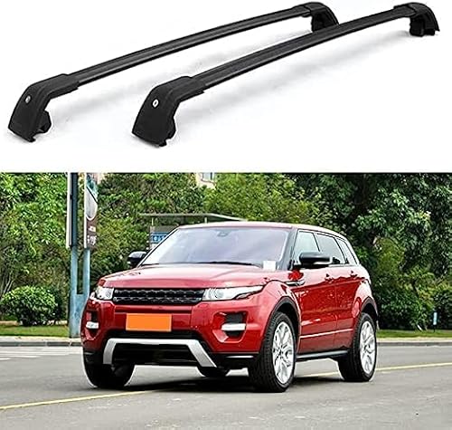 2 Stück Aluminium Relingträger Dachträger Dachgepäckträger für Land Rover Range Rover Evoque 2012-2022 2023 2024, Gepäcktransport Reisen Camping Crossbar Roof Racks von zhangxin