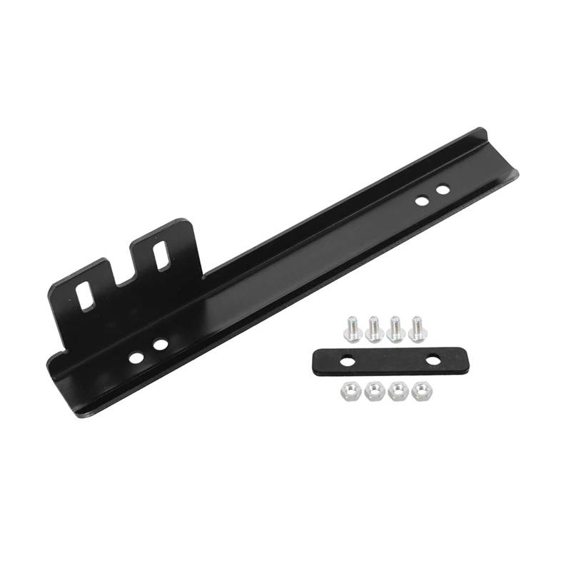 Universeller Kennzeichenrahmen aus Aluminium, verstellbar, for Auto-Stoßstange, vorderer Kennzeichenhalter(Black) von zhuhangyu