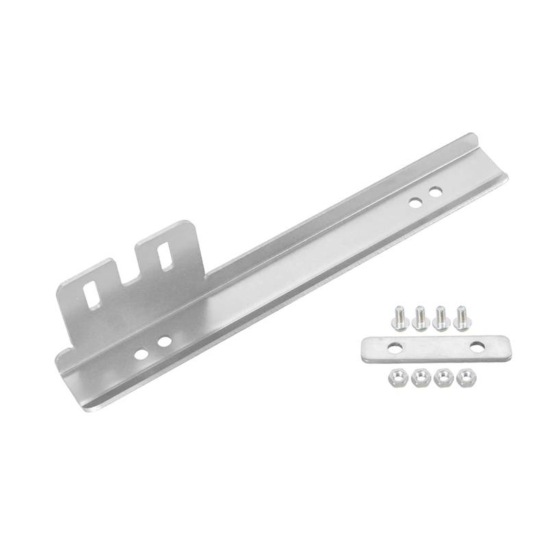 Universeller Kennzeichenrahmen aus Aluminium, verstellbar, for Auto-Stoßstange, vorderer Kennzeichenhalter(Silver) von zhuhangyu